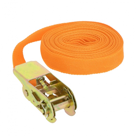 Carpoint spanband met ratel 25 mm 5 meter 500 kg oranje