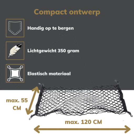 Elastische auto kofferbaknet - Afbeelding 4