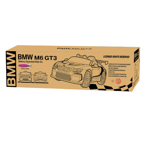 JAMARA elektrische kinderauto BMW M6 GT3 12V wit
