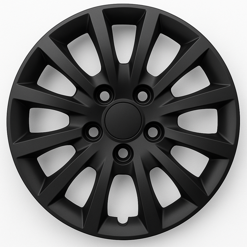 Wieldoppen 15 inch zwart