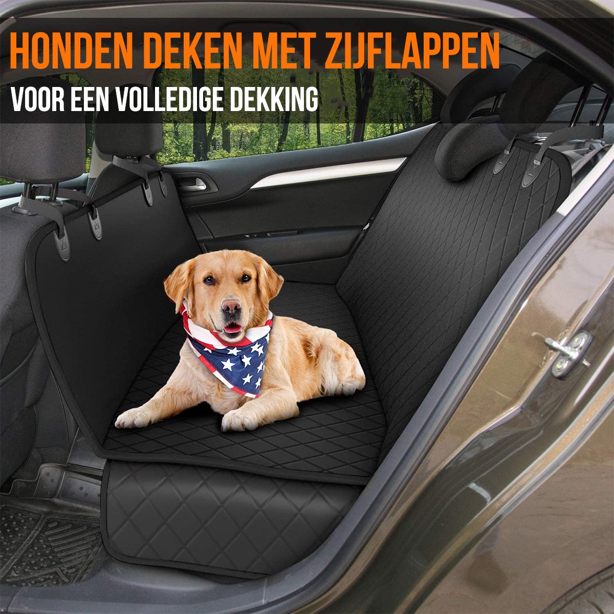 Strex Hondendeken Auto achterbank - hondendeken kofferbak - Afbeelding 9