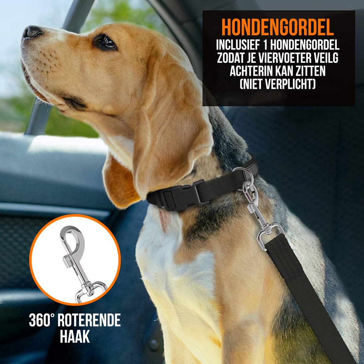 Strex Hondendeken Auto achterbank - hondendeken kofferbak - Afbeelding 5